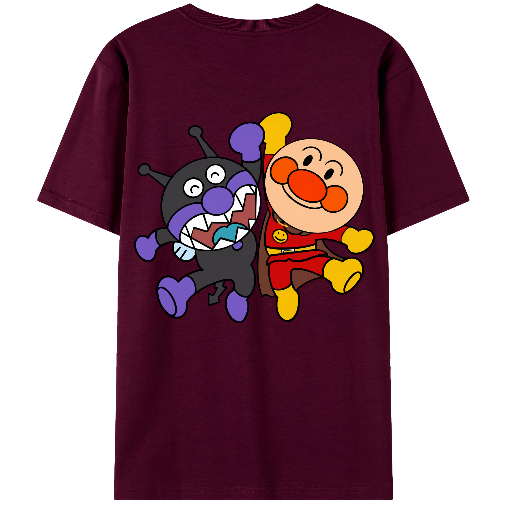 （画像用） アンパンマン Anpanman レディース半袖Tシャツ(バックプリント)